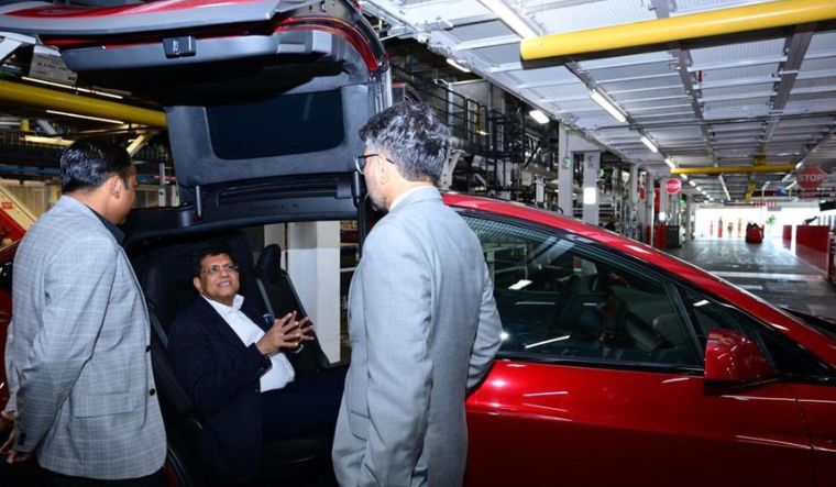 Tesla to double import of auto components from India, says Piyush Goyal during California visit - Vimarsana News